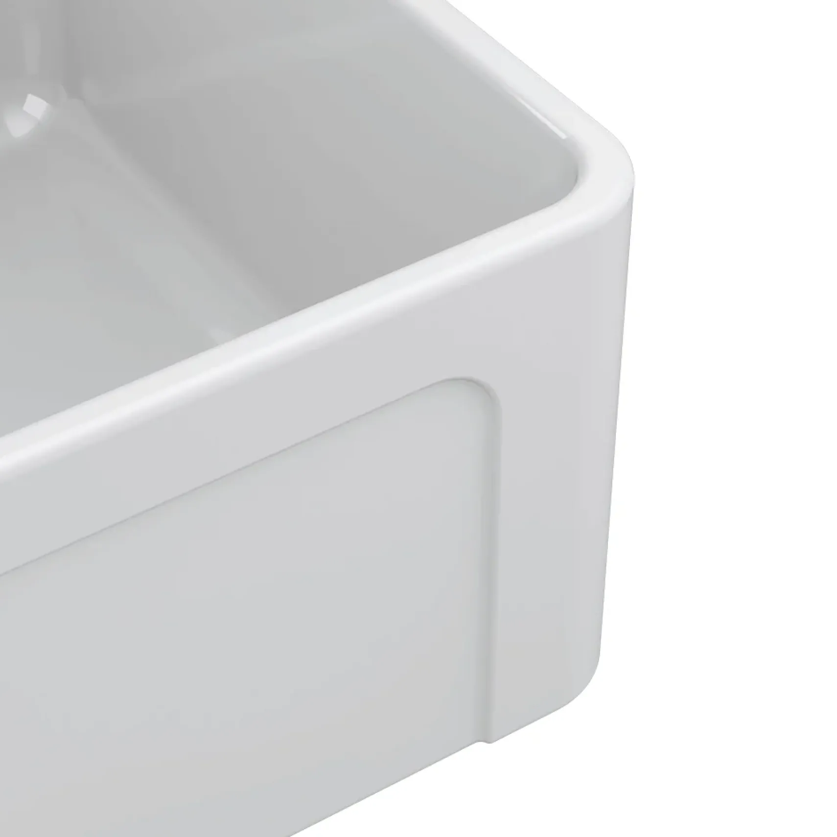 Latoscana 36" Fireclay Single Bowl White Farmhouse Apron Sink, Reversible, LTW3619W