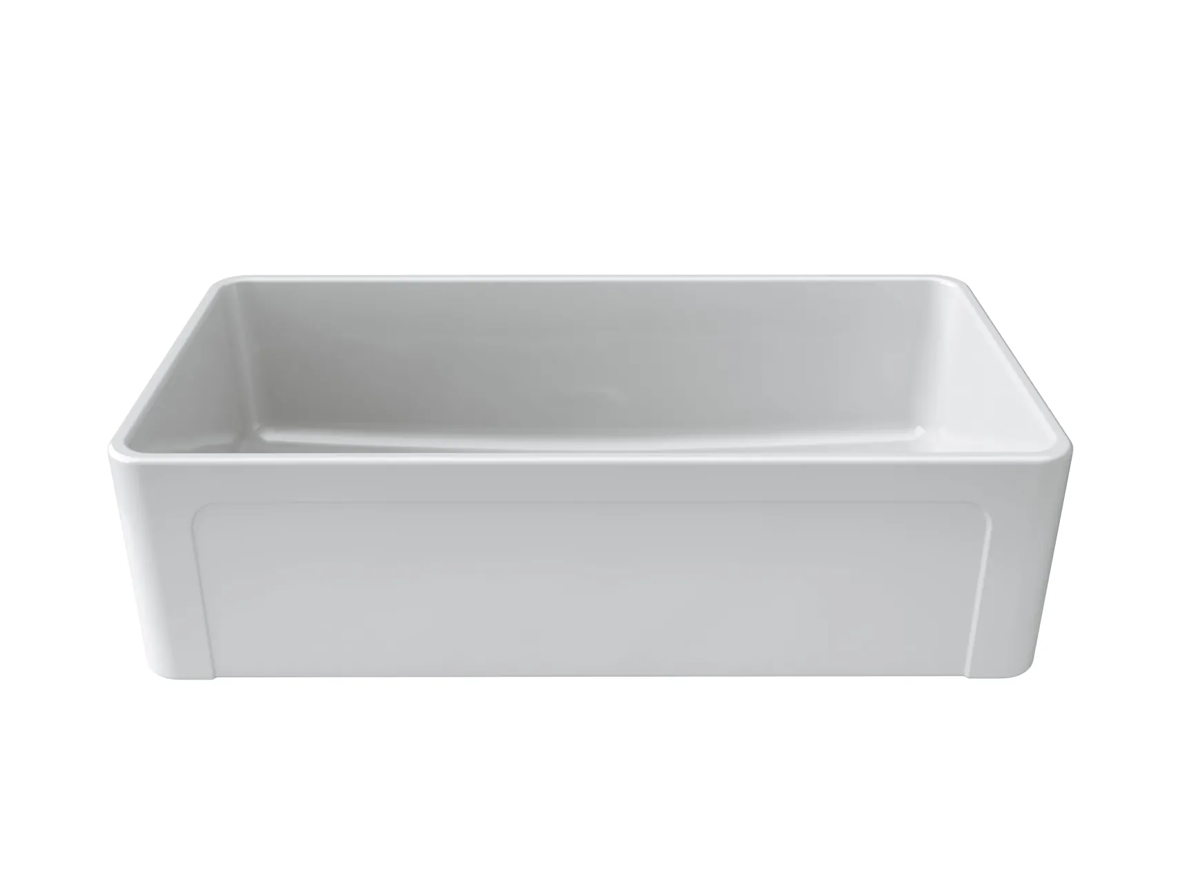 Latoscana 36" Fireclay Single Bowl White Farmhouse Apron Sink, Reversible, LTW3619W