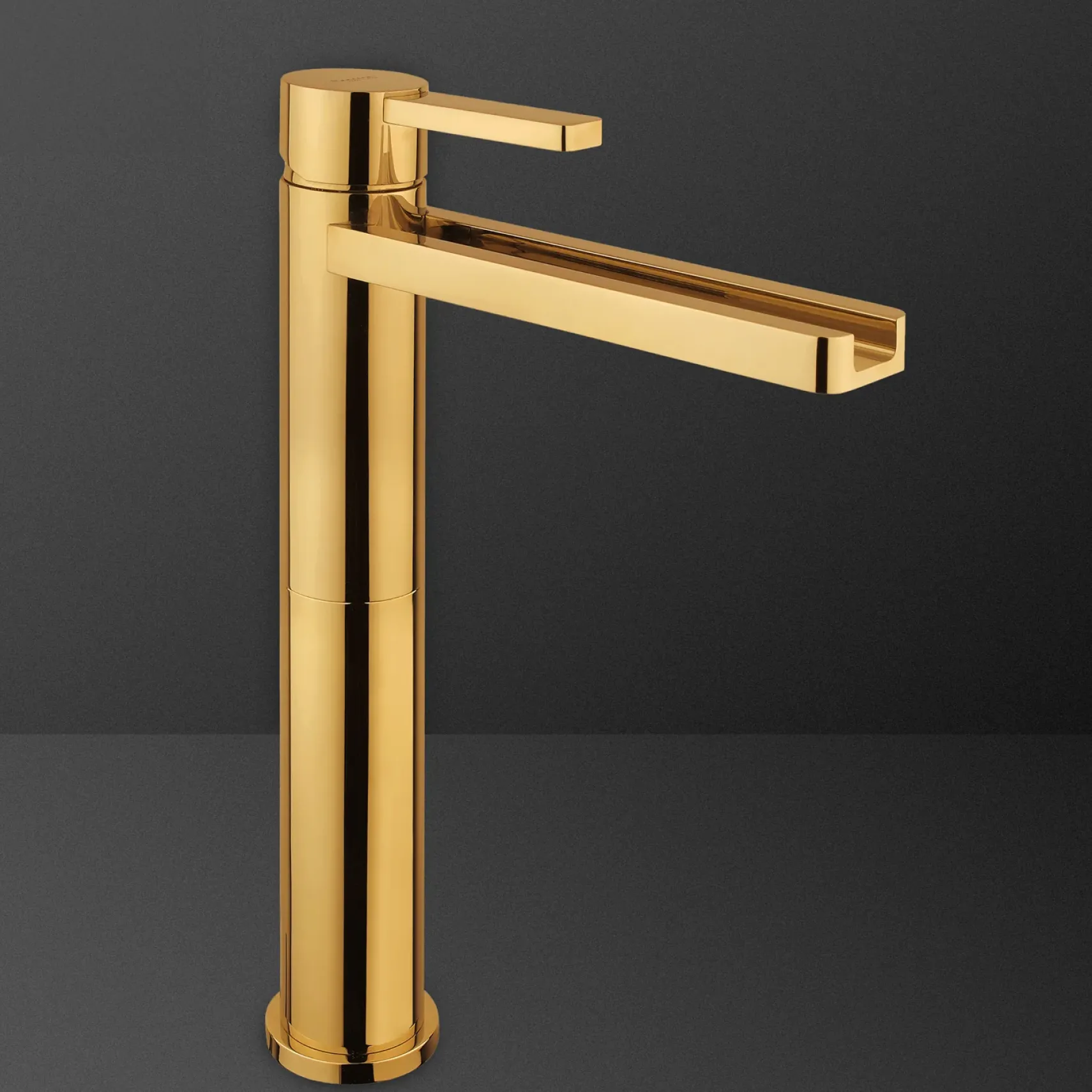 MaestroBath 1.2 GPM Flusso Luxury Waterfall ADA Bathroom Faucet, Polished Gold, Lead-Free Brass, FAU-FLS-PGL