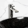 MaestroBath 1.2 GPM Flusso Luxury Waterfall ADA Bathroom Faucet, Polished Nickel, Lead-Free Brass, FAU-FLS-PNI