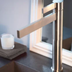 MaestroBath 1.2 GPM Primavera ADA Bathroom Faucet, Brushed Nickel, Without pop-up drain, Lead-Free Brass, FAU-PRM-BNI