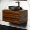 MaestroBath 30" Velluto 75 Bathroom Vanity, Walnut Wood Elegance for Stylish Bathroom Decor, VAN-VEL75-WNT