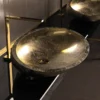 MaestroBath 16" Vetro Cigno Max Vessel ADA Oval Bathroom Sink, Gold Leaf, Resin and Glass, Matt Gold Leaf, VET-CIM-GLL