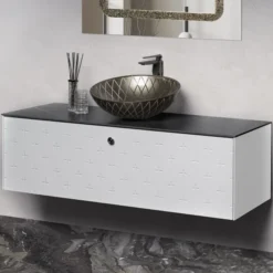 MaestroBath Sogno Modern Bathroom Vanity, White, 40