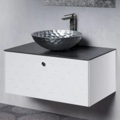 MaestroBath Sogno Modern Bathroom Vanity, White, 32, Wood, VAN-SGN32-WHT