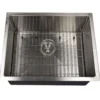 Nantucket Sinks All Weather 23" Undermount 316 Marine Grade Stainless Steel Kitchen Sink with Accessories, 16 Gauge, AW2318-16
