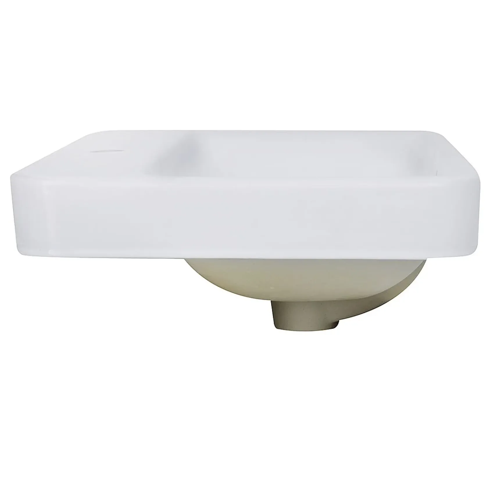 Nantucket Sinks Brant Point 23" Ceramic Bathroom Sink, White, DI-2317-R1