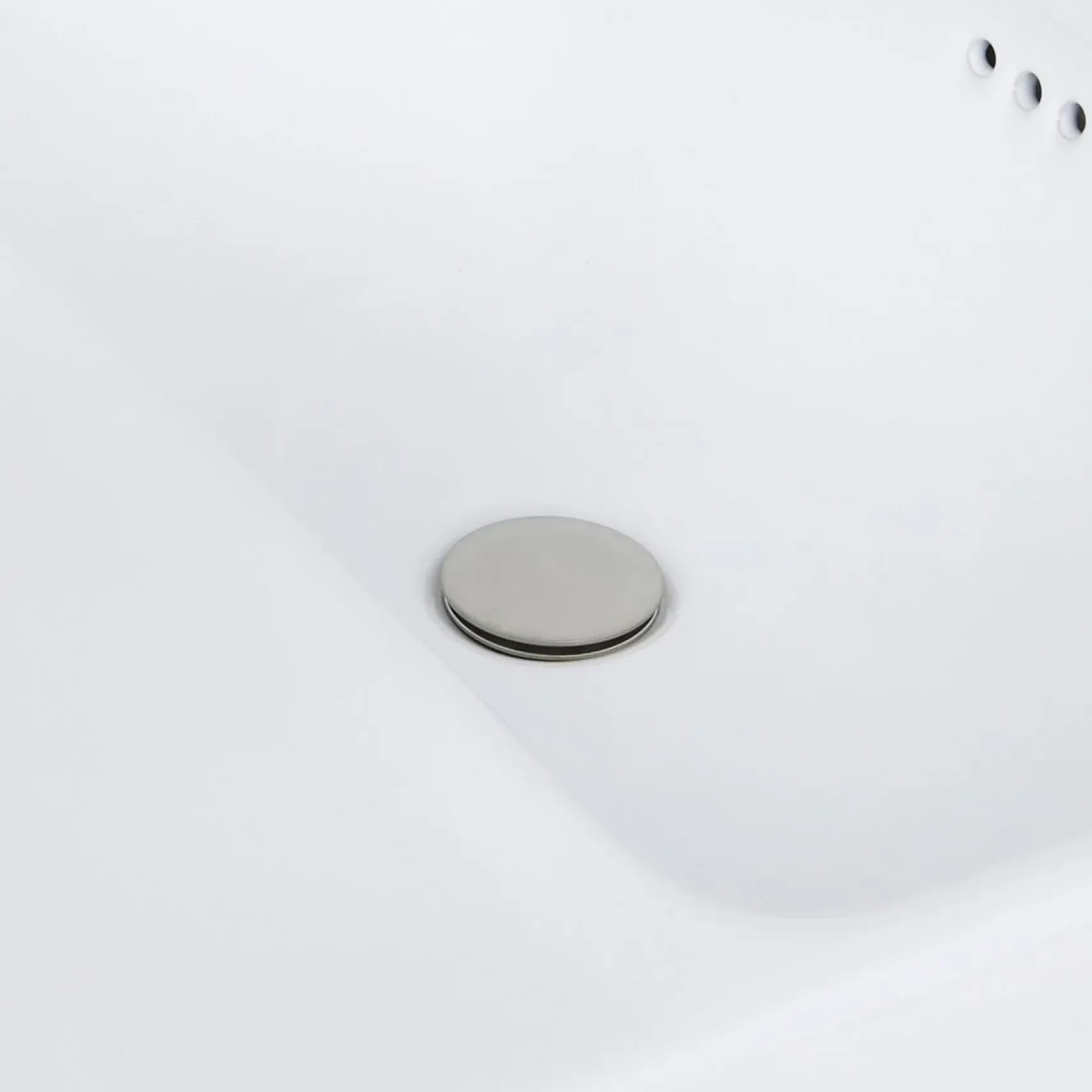 Nantucket Sinks Brant Point 23" Ceramic Bathroom Sink, White, DI-2317-R1