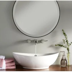 Nantucket Sinks Brant Point 23" Ceramic Bathroom Vessel Sink, White, NSV305