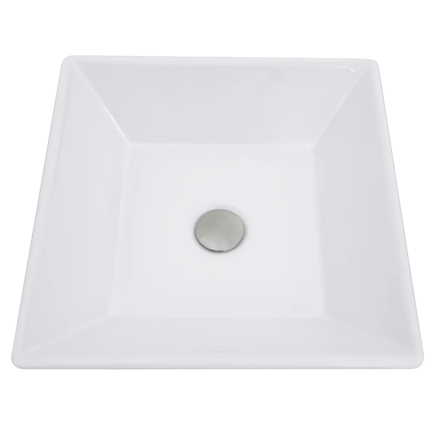 Nantucket Sinks Brant Point 16" Ceramic Bathroom Vessel Sink, White, NSV109
