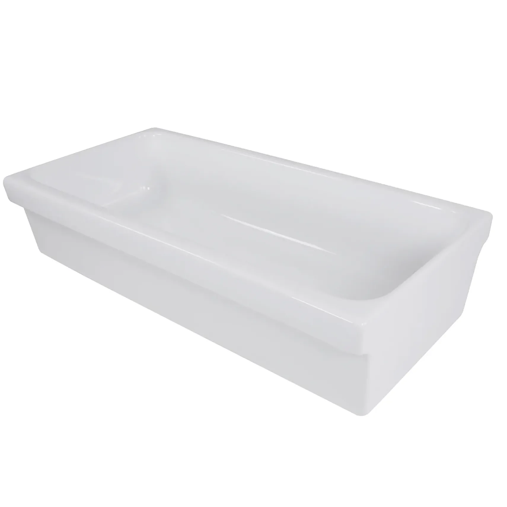 Nantucket Sinks Brant Point 36" Fireclay Bathroom Sink, White, Canal35-90