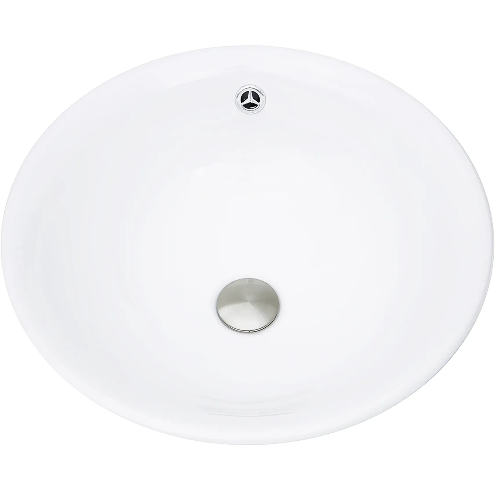 Nantucket Sinks Brant Point 17" Ceramic Bathroom Vessel Sink, White, NSV218