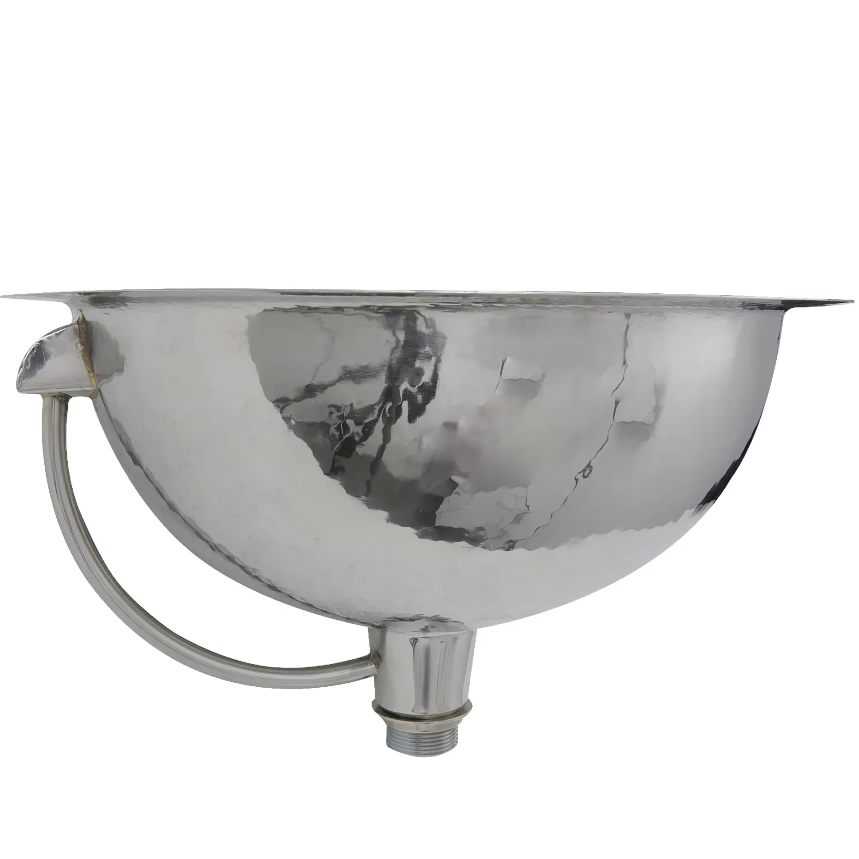 Nantucket Sinks Brightwork Home 17" Stainless Steel Bathroom Sink, RLS-OF
