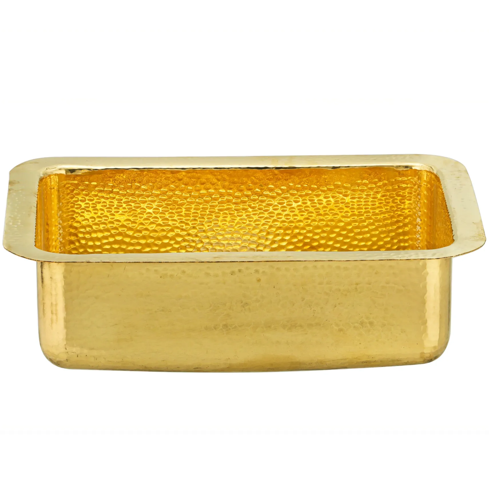 Nantucket Sinks Brightwork 20" Rectangular Brass Bar/Kitchen Sink with Accessories, REB2014