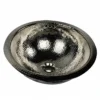 Nantucket Sinks Brightwork Home 13" Nickel Plated Brass Bathroom Sink, Silver, RON-OF