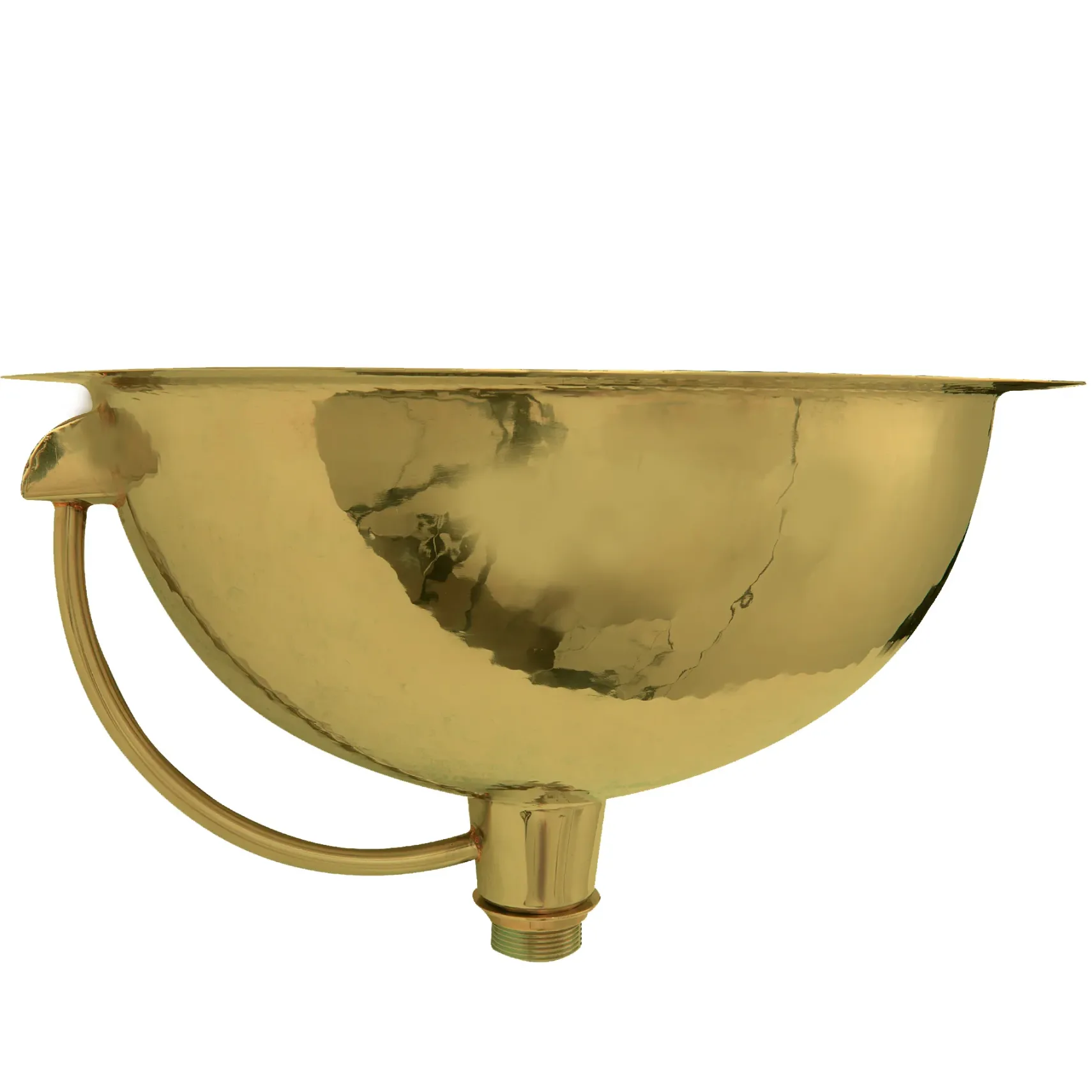 Nantucket Sinks Brightwork Home 17" Brass Bathroom Sink, RLB-OF