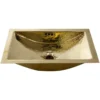 Nantucket Sinks Brightwork Home 20" Brass Bathroom Sink, TRB-OF