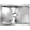 Nantucket Sinks Brightwork Home 20" Rectangle Undermount Stainless Steel Bathroom Sink, Silver, 18 Gauge, TRS-OF