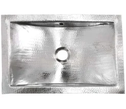 Nantucket Sinks Brightwork Home 20" Rectangle Undermount Stainless Steel Bathroom Sink, Silver, 18 Gauge, TRS-OF