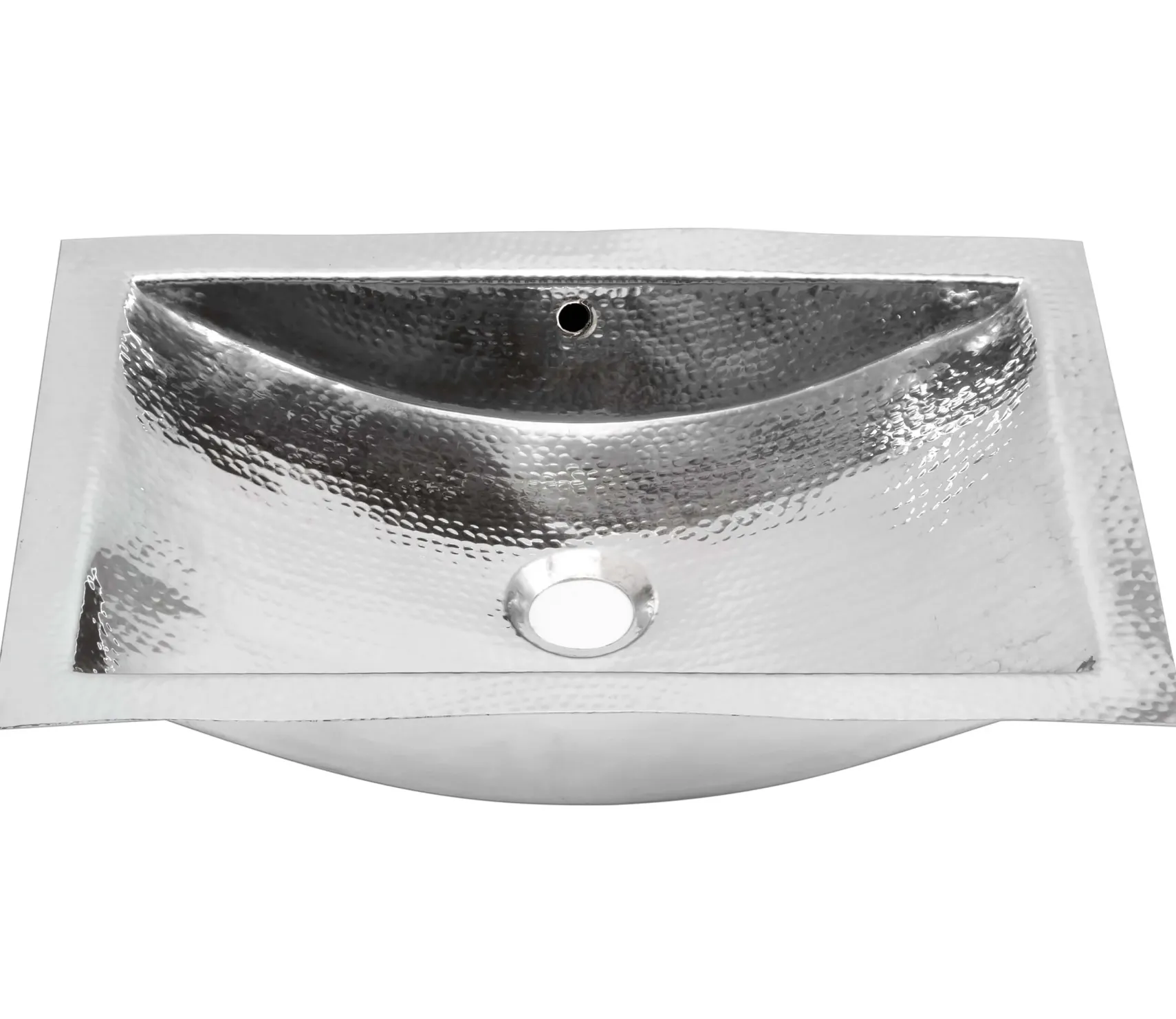Nantucket Sinks Brightwork Home 20" Rectangle Undermount Stainless Steel Bathroom Sink, Silver, 18 Gauge, TRS-OF