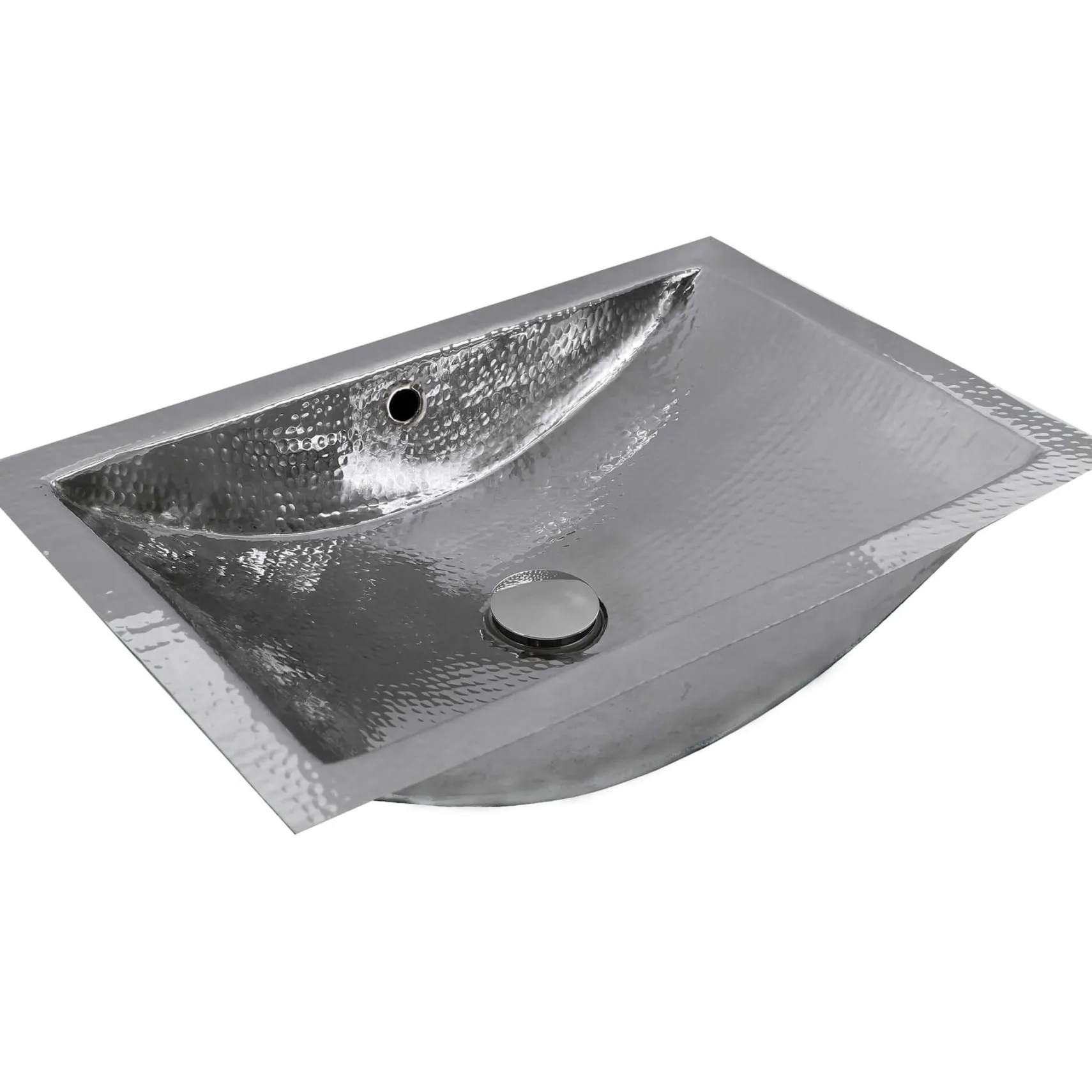 Nantucket Sinks Brightwork Home 20" Rectangle Undermount Stainless Steel Bathroom Sink, Silver, 18 Gauge, TRS-OF