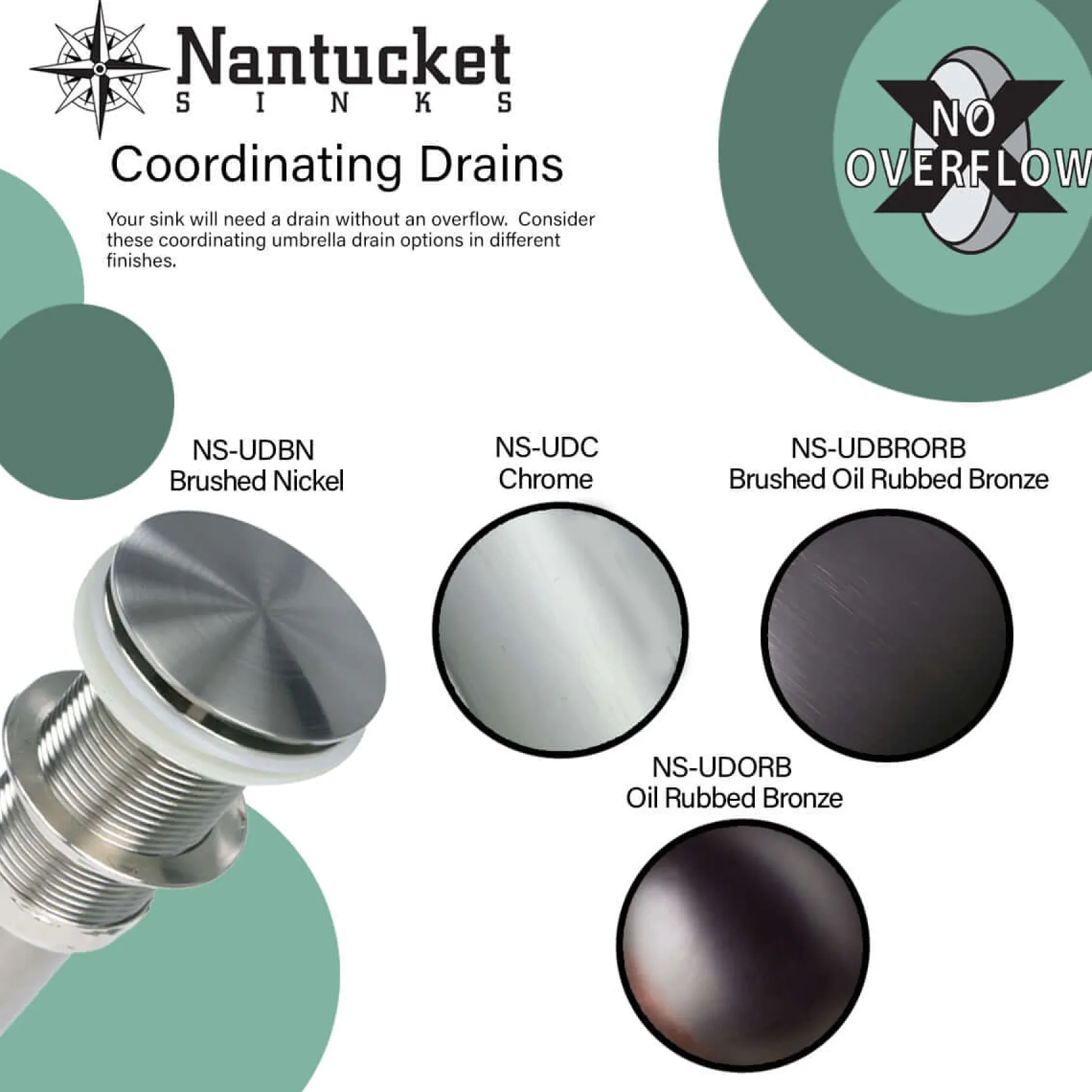 Nantucket Sinks Brightwork Home 20" Stainless Steel Bathroom Sink, TRS