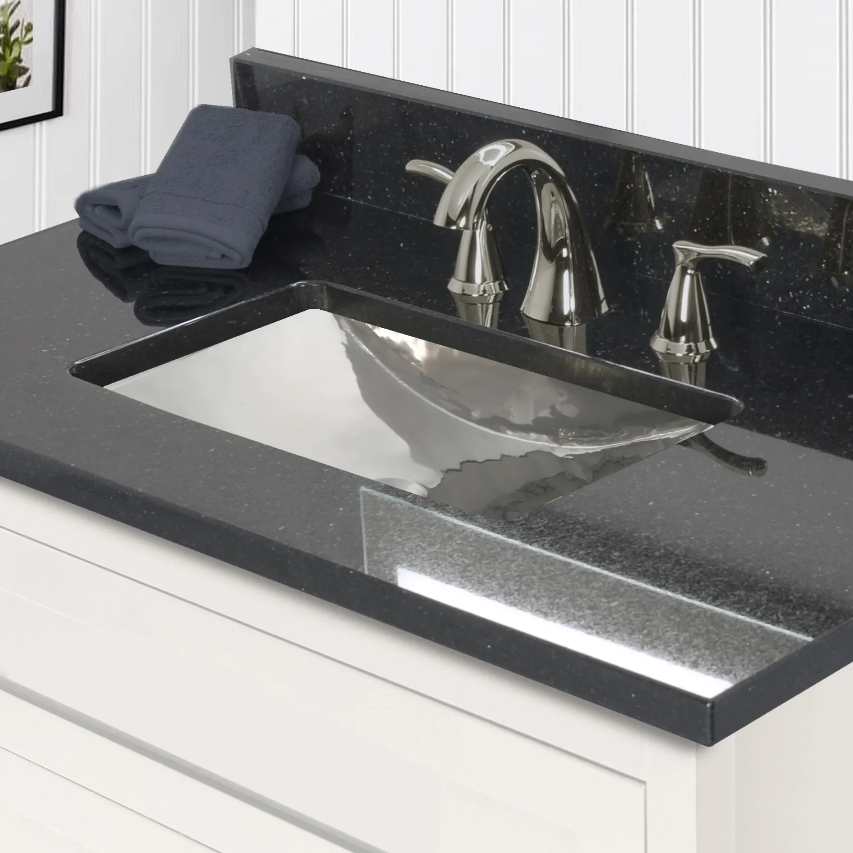 Nantucket Sinks Brightwork Home 20" Stainless Steel Bathroom Sink, TRS-SM