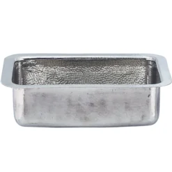 Nantucket Sinks Brightwork 20" Rectangular Stainless Steel Bar/Kitchen Sink with Accessories, 18 Gauge, RES2014