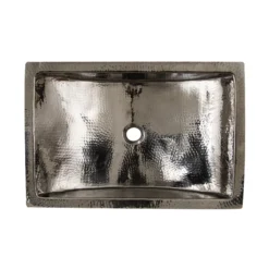 Nantucket Sinks Brightwork Home 24" Stainless Steel Bathroom Sink, TRS2416