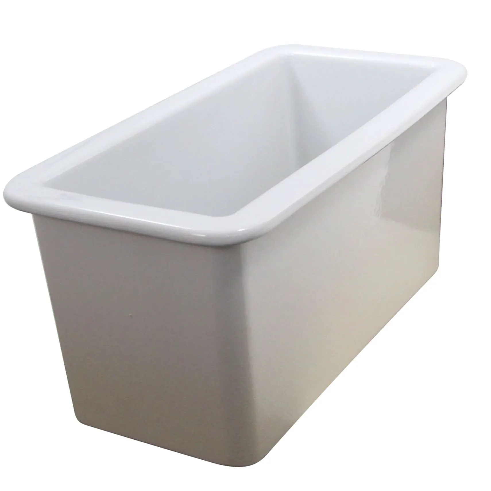 Nantucket Sinks Cape 9" Rectangle Fireclay Bar/Kitchen Sink with Accessories, White, CAPE189