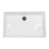 Nantucket Sinks Glacierstone 24" Glacierstone Bathroom Sink, White, NS-GSTR24