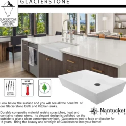 Nantucket Sinks Glacierstone 24