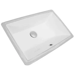 Nantucket Sinks Great Point 21" Ceramic Bathroom Sink, White, UM-19x11-W