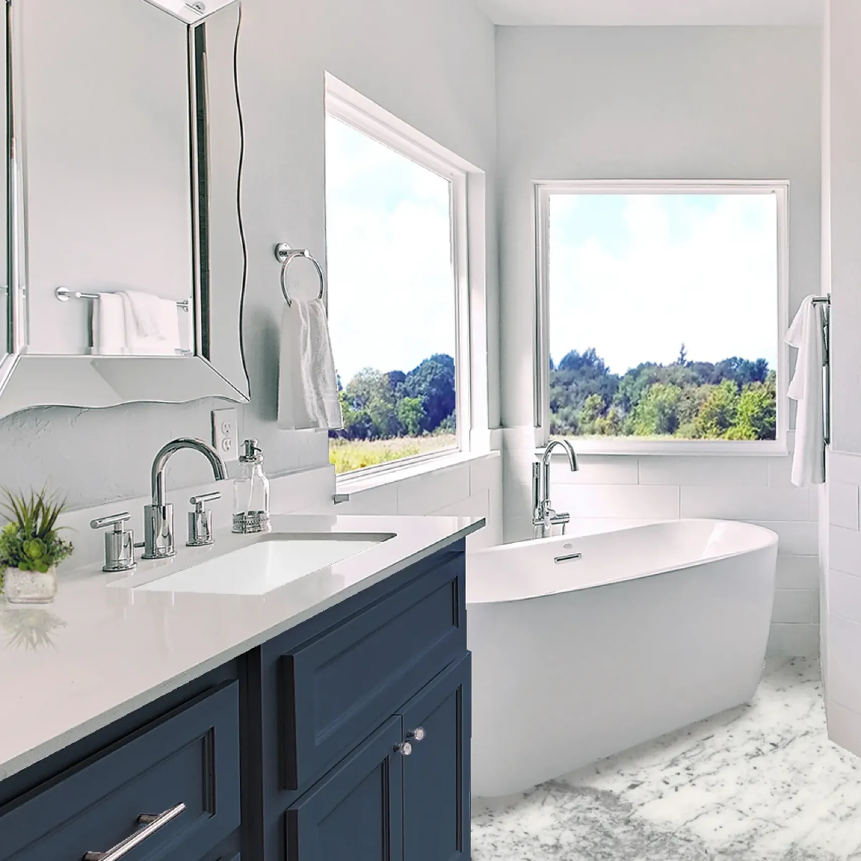 Nantucket Sinks Great Point 21" Ceramic Bathroom Sink, White, UM-19x11-W