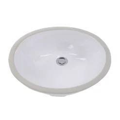 Nantucket Sinks Great Point 19" Ceramic Bathroom Sink, White, GB-17x14-W