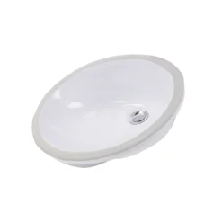 Nantucket Sinks Great Point 19" Ceramic Bathroom Sink, White, GB-17x14-W