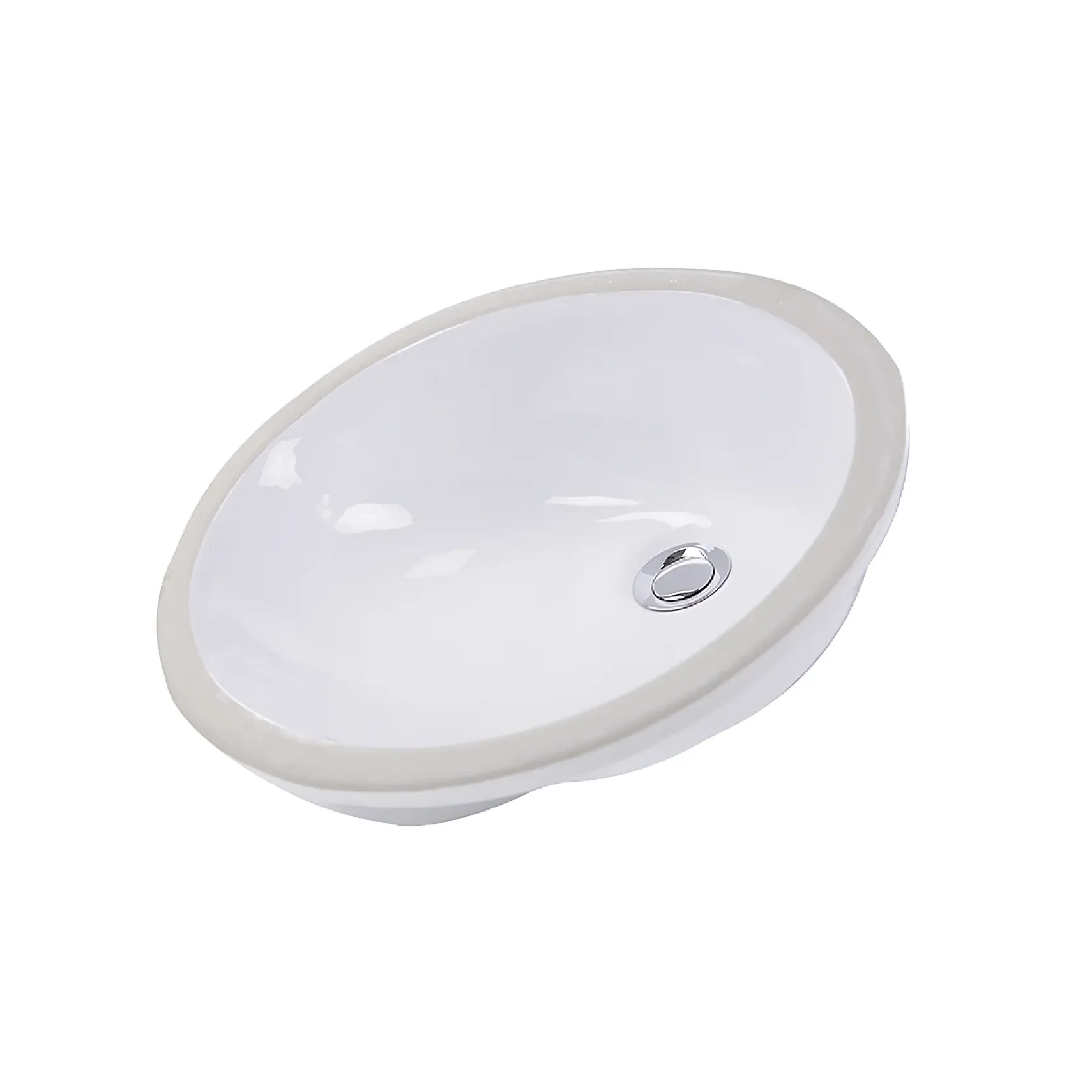 Nantucket Sinks Great Point 19" Ceramic Bathroom Sink, White, GB-17x14-W