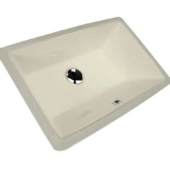 Nantucket Sinks Great Point 21" Ceramic Bathroom Sink, Bisque, UM-19x11-B