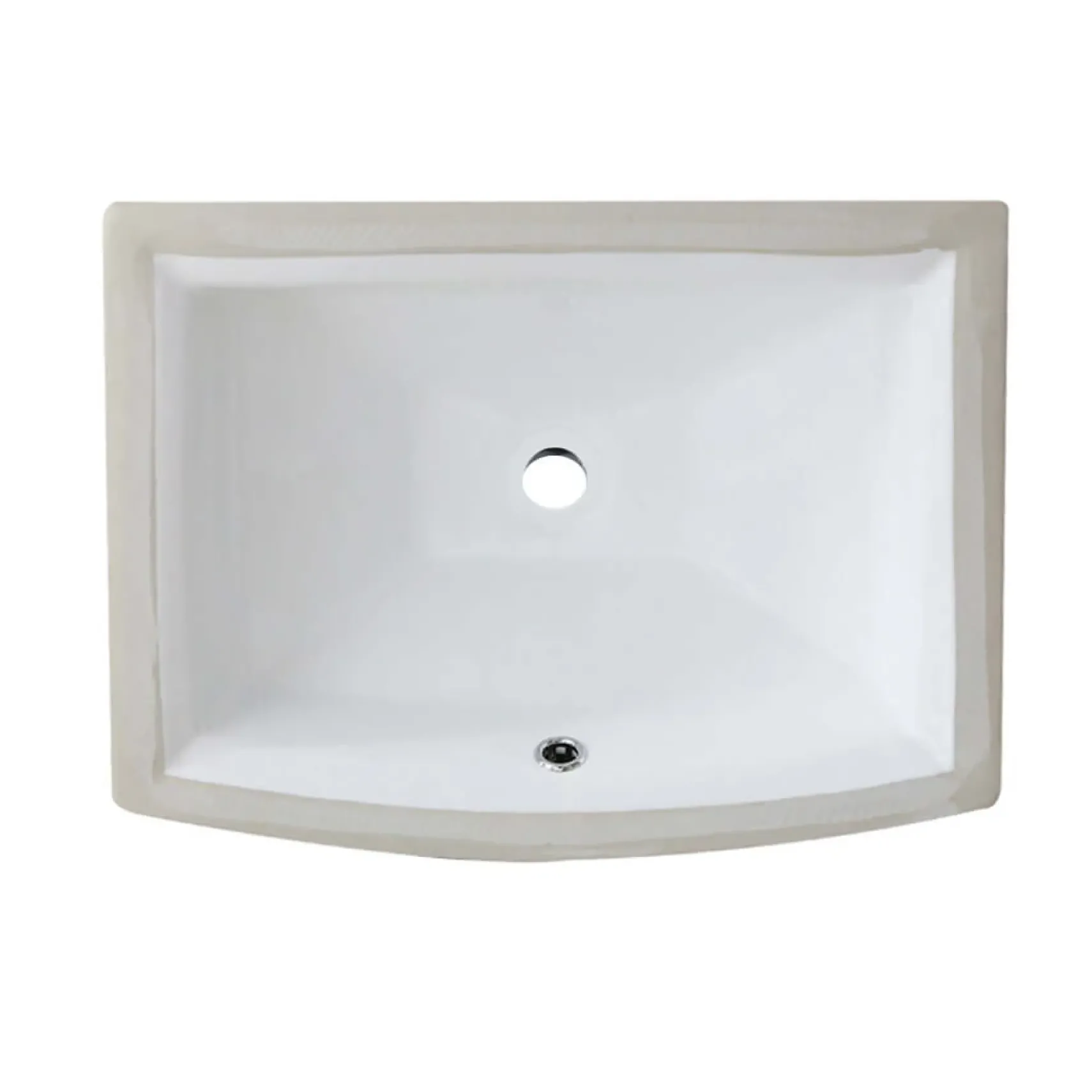 Nantucket Sinks Great Point 19.7.5" x 16" Rectangular Undermount Ceramic - Vitreous China Bathroom Sink with Accessories, White, UM-2016C-W