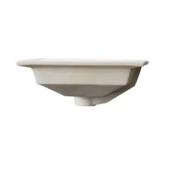 Nantucket Sinks Great Point 19.7.5" x 16" Rectangular Undermount Ceramic - Vitreous China Bathroom Sink with Accessories, White, UM-2016C-W