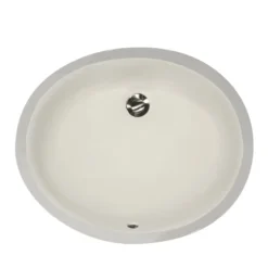Nantucket Sinks Great Point 17" Ceramic Bathroom Sink, Bisque, UM-15x12-B