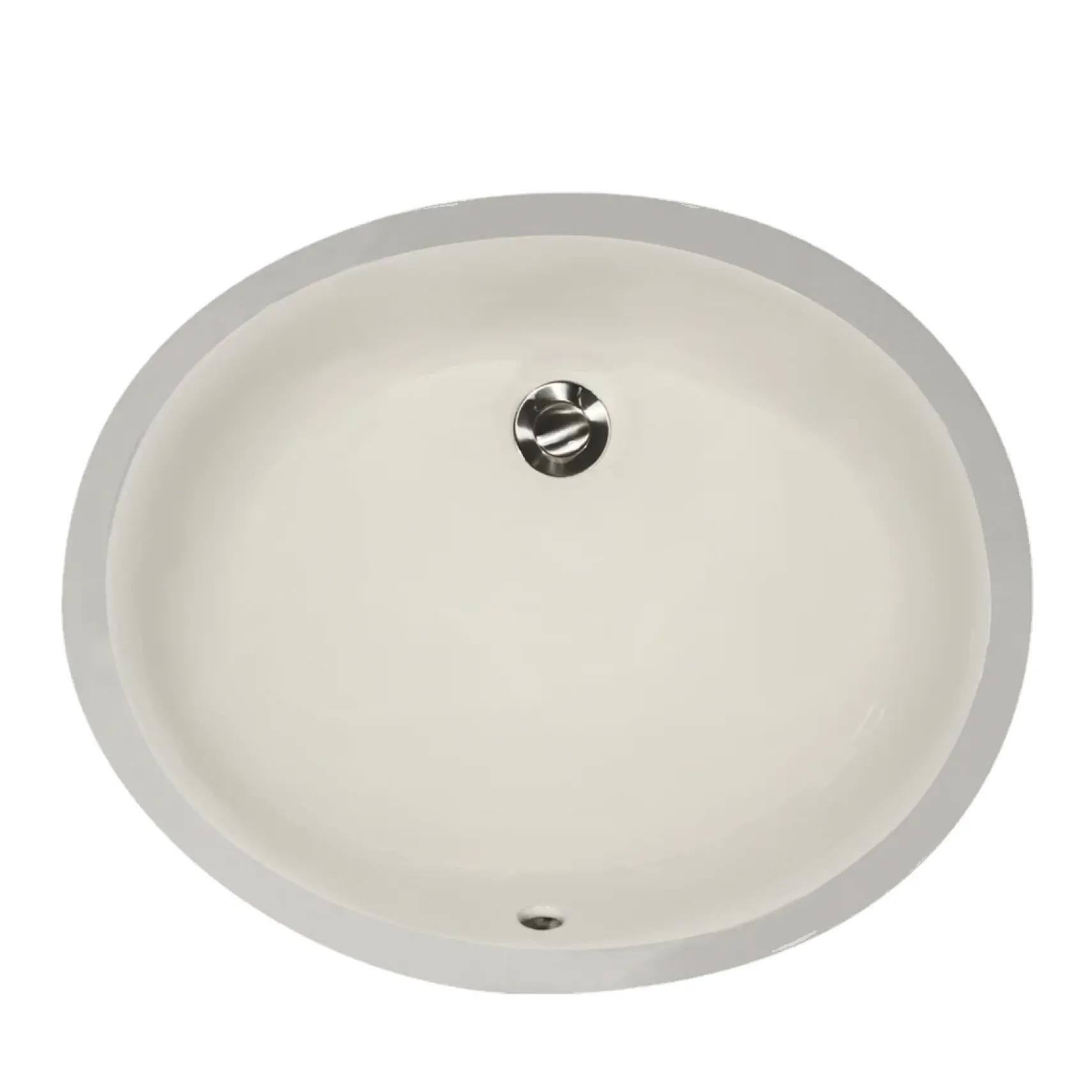 Nantucket Sinks Great Point 17" Ceramic Bathroom Sink, Bisque, UM-15x12-B