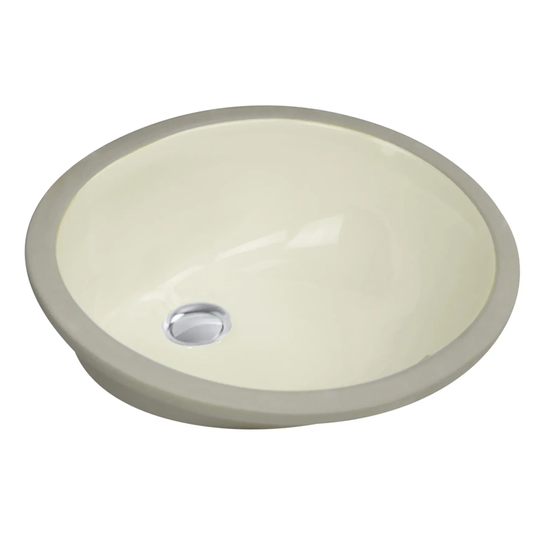 Nantucket Sinks Great Point 17" Ceramic Bathroom Sink, Bisque, UM-15x12-B