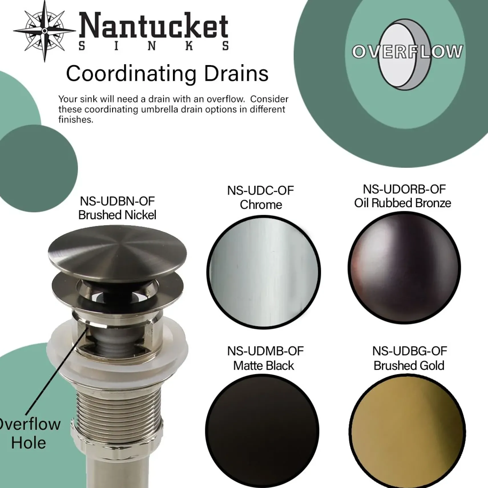Nantucket Sinks Great Point 17" Ceramic Bathroom Sink, Bisque, UM-15x12-B
