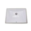 Nantucket Sinks Great Point 20" Ceramic Bathroom Sink, White, UM-18x13-W