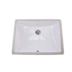 Nantucket Sinks Great Point 20" Ceramic Bathroom Sink, White, UM-18x13-W