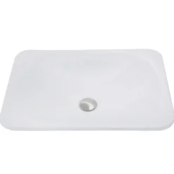 Nantucket Sinks Great Point 21" Ceramic Bathroom Sink, White, DI-2114-R