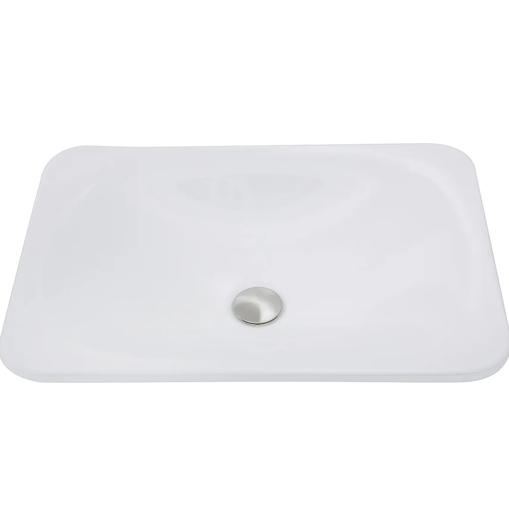 Nantucket Sinks Great Point 21" Ceramic Bathroom Sink, White, DI-2114-R