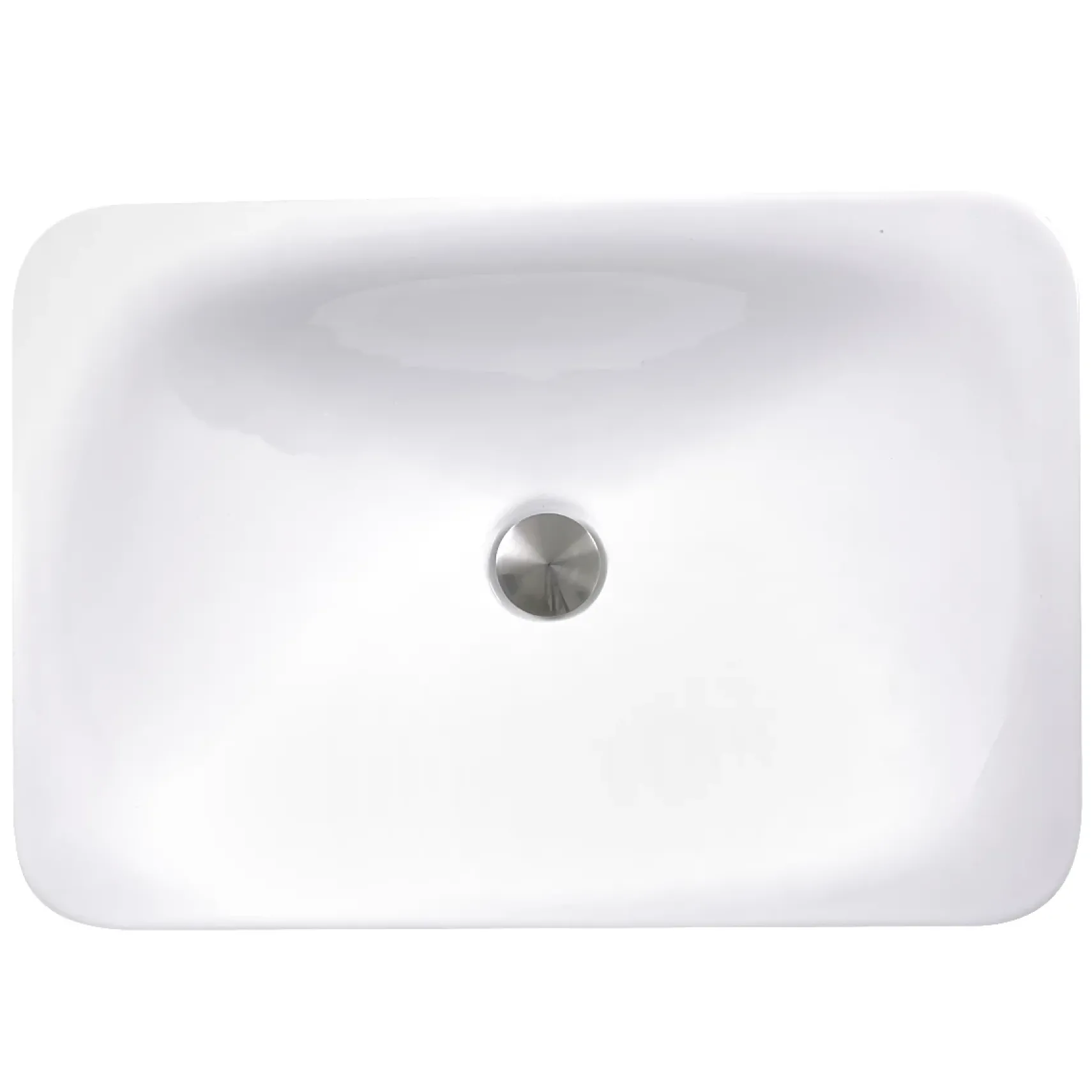 Nantucket Sinks Great Point 21" Ceramic Bathroom Sink, White, DI-2114-R