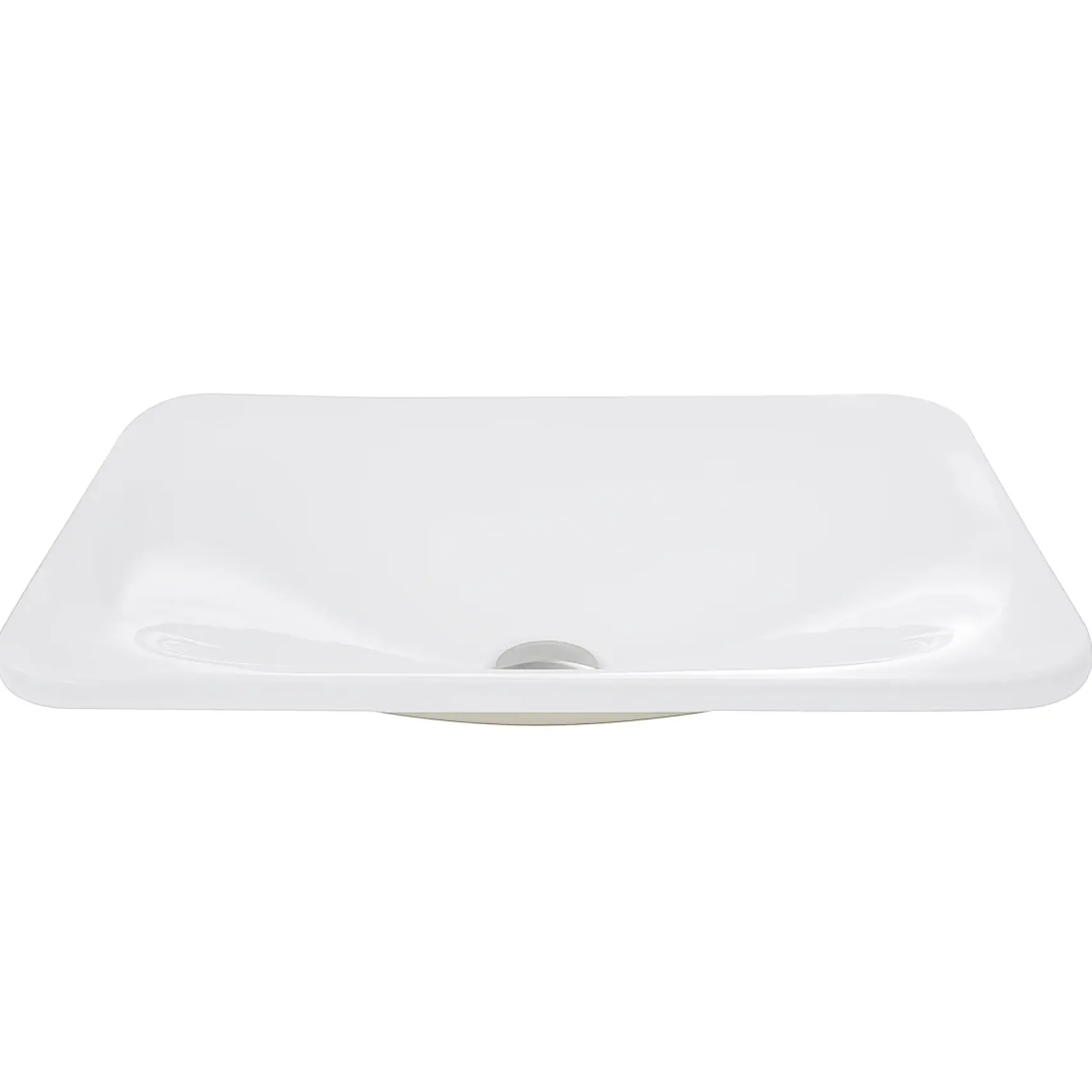Nantucket Sinks Great Point 21" Ceramic Bathroom Sink, White, DI-2114-R